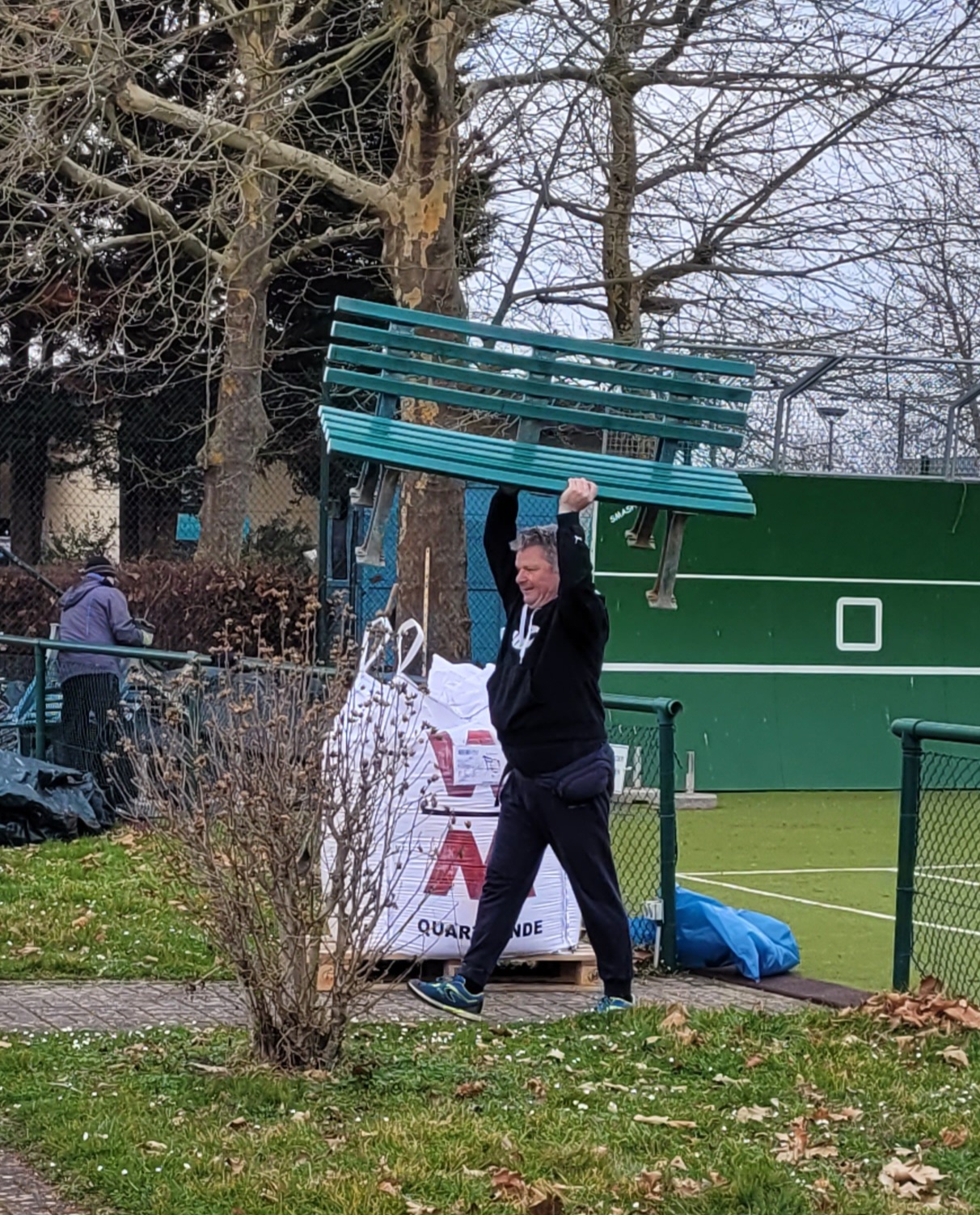 Frühjahrsputz beim Tennisclub Blau-Weiß Schwetzingen